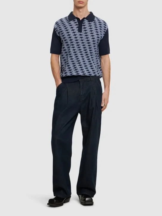 After Pray   Knotted knit polo 