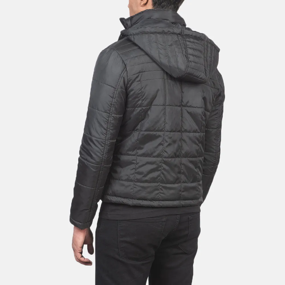 Alps Quilted Black Windbreaker Jacket