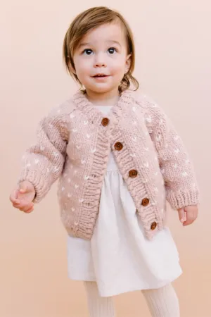 Baby Long Sleeve Blush Sawyer Cardigan Sweater