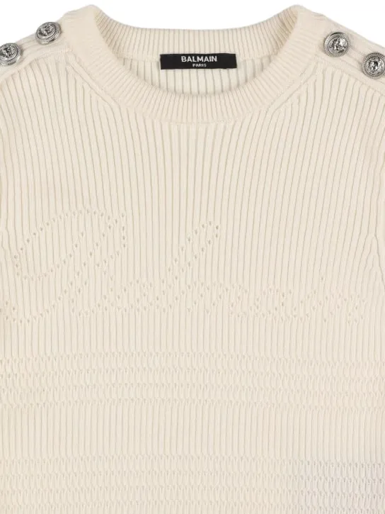 Balmain   Wool knit sweater 