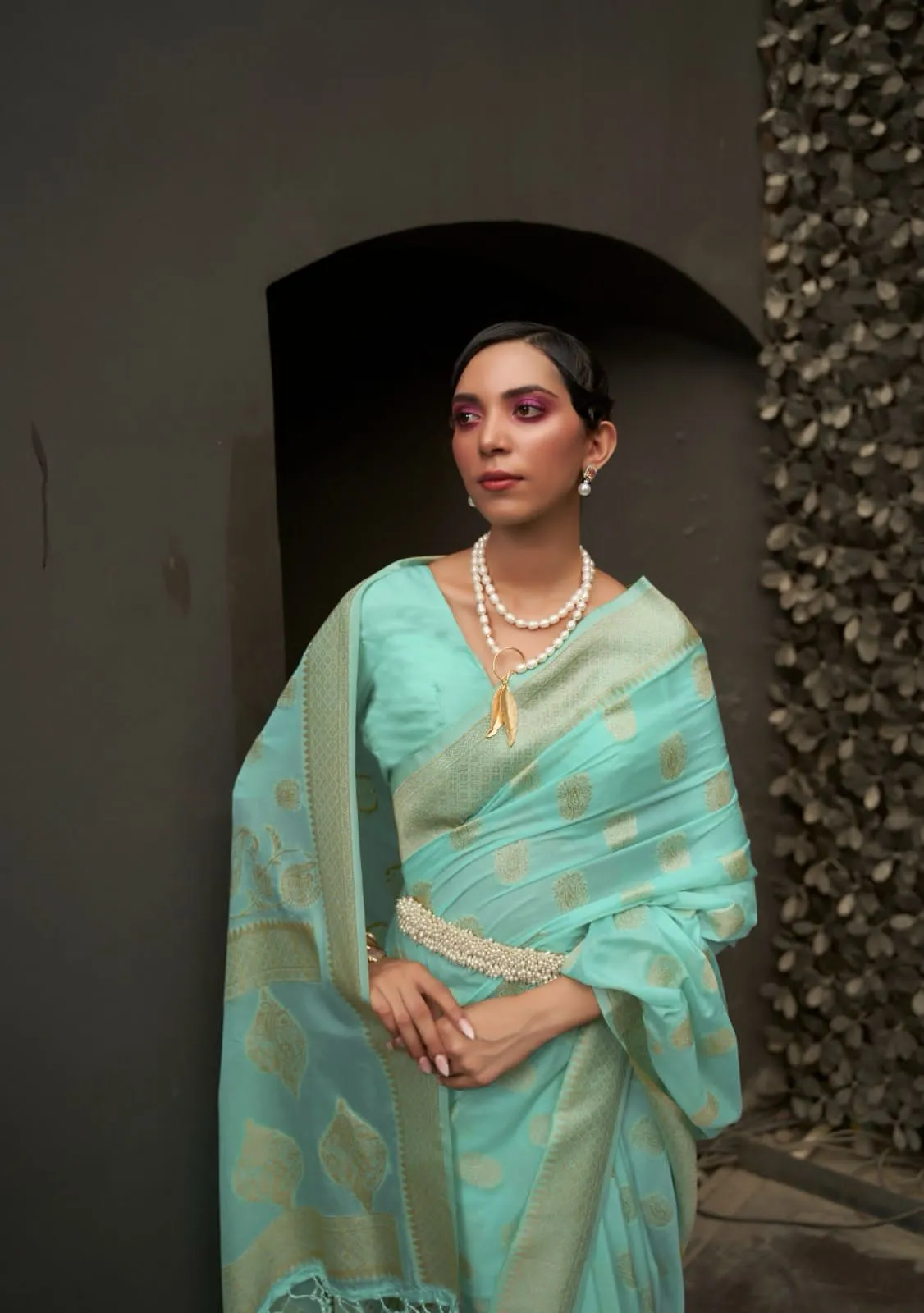Beautiful Designer Soft Kosmos Silk Saree