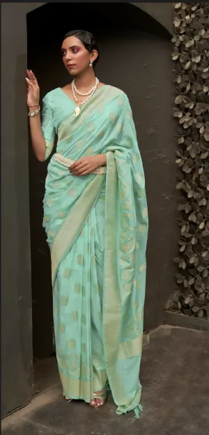 Beautiful Designer Soft Kosmos Silk Saree