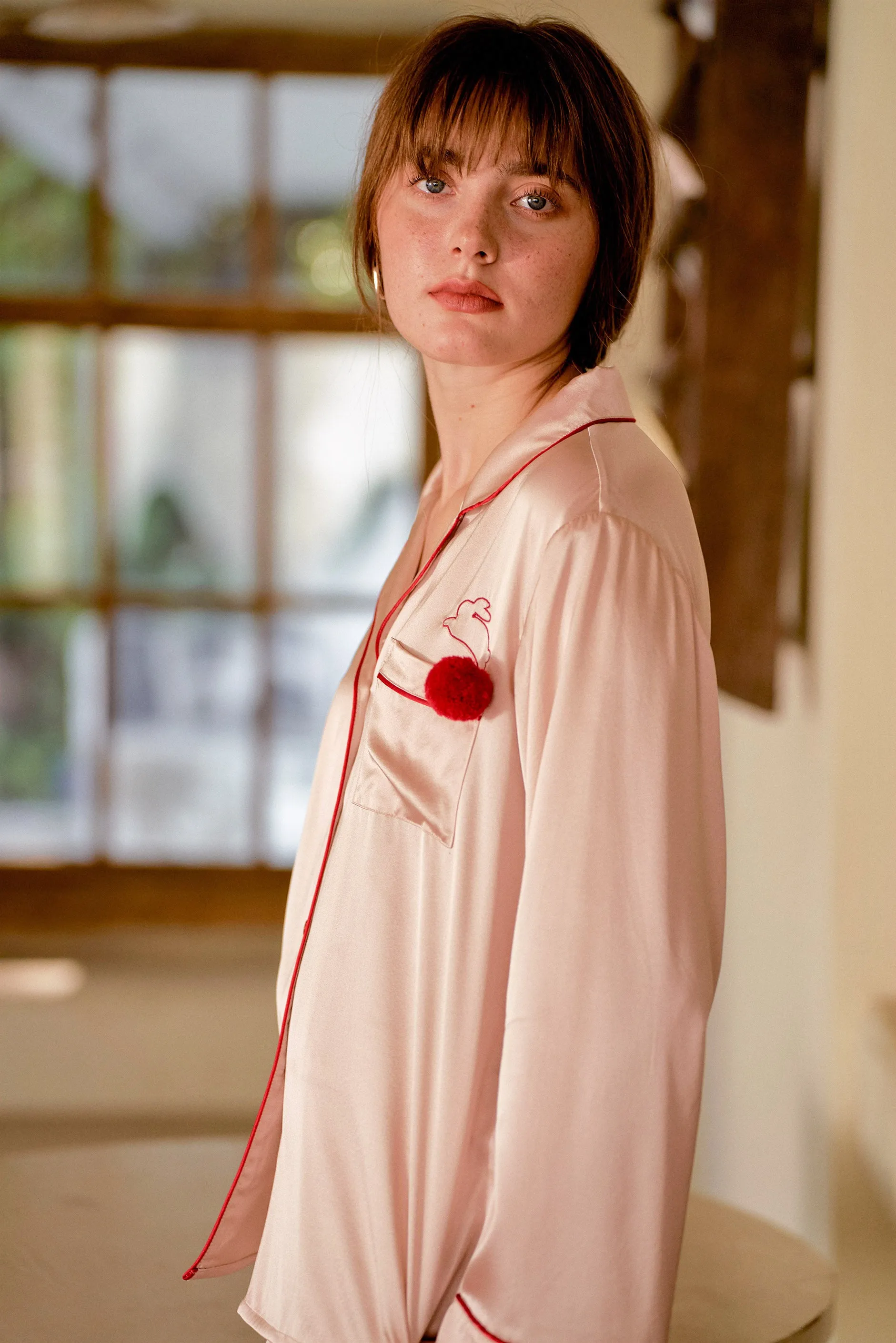 Binky Bunny Edition Silk Pajamas Set
