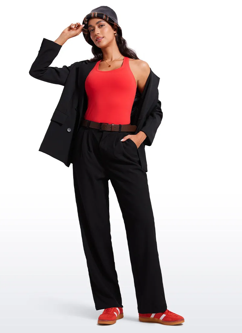 Butterluxe Waist-Length Crewneck Tank Racerback