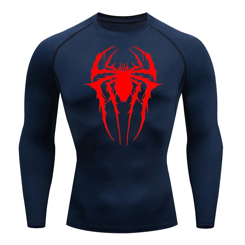 Consumed Web-Slinging Long Sleeve Compression Shirt
