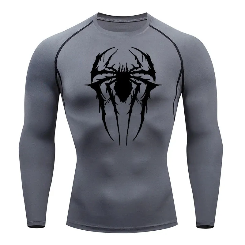 Consumed Web-Slinging Long Sleeve Compression Shirt
