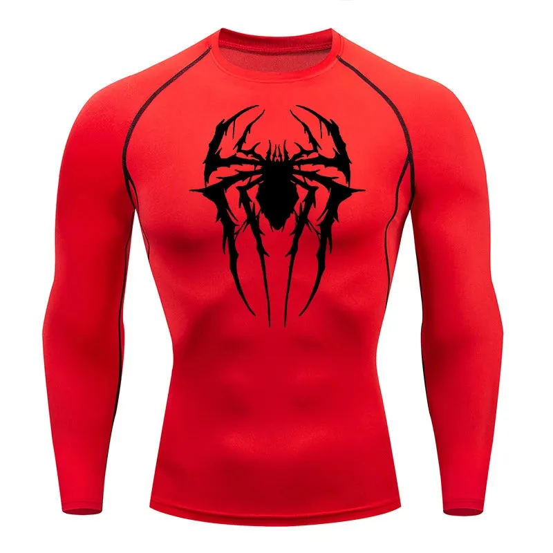 Consumed Web-Slinging Long Sleeve Compression Shirt