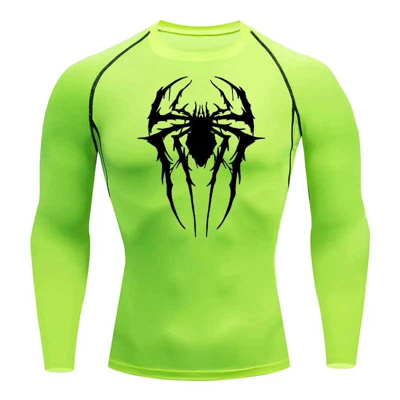 Consumed Web-Slinging Long Sleeve Compression Shirt