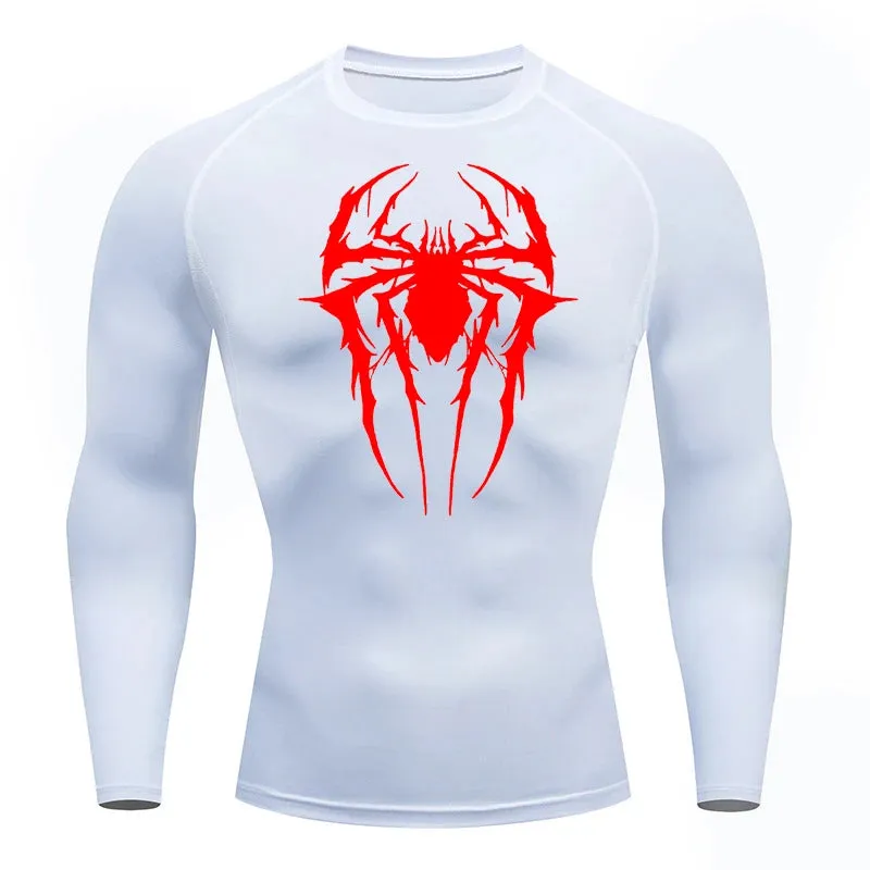 Consumed Web-Slinging Long Sleeve Compression Shirt