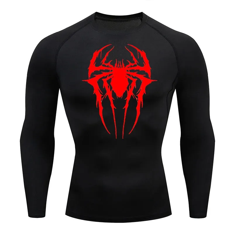 Consumed Web-Slinging Long Sleeve Compression Shirt
