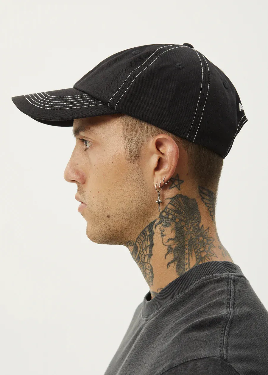 CORE RECYCLED SIX PANEL CAP | BLACK