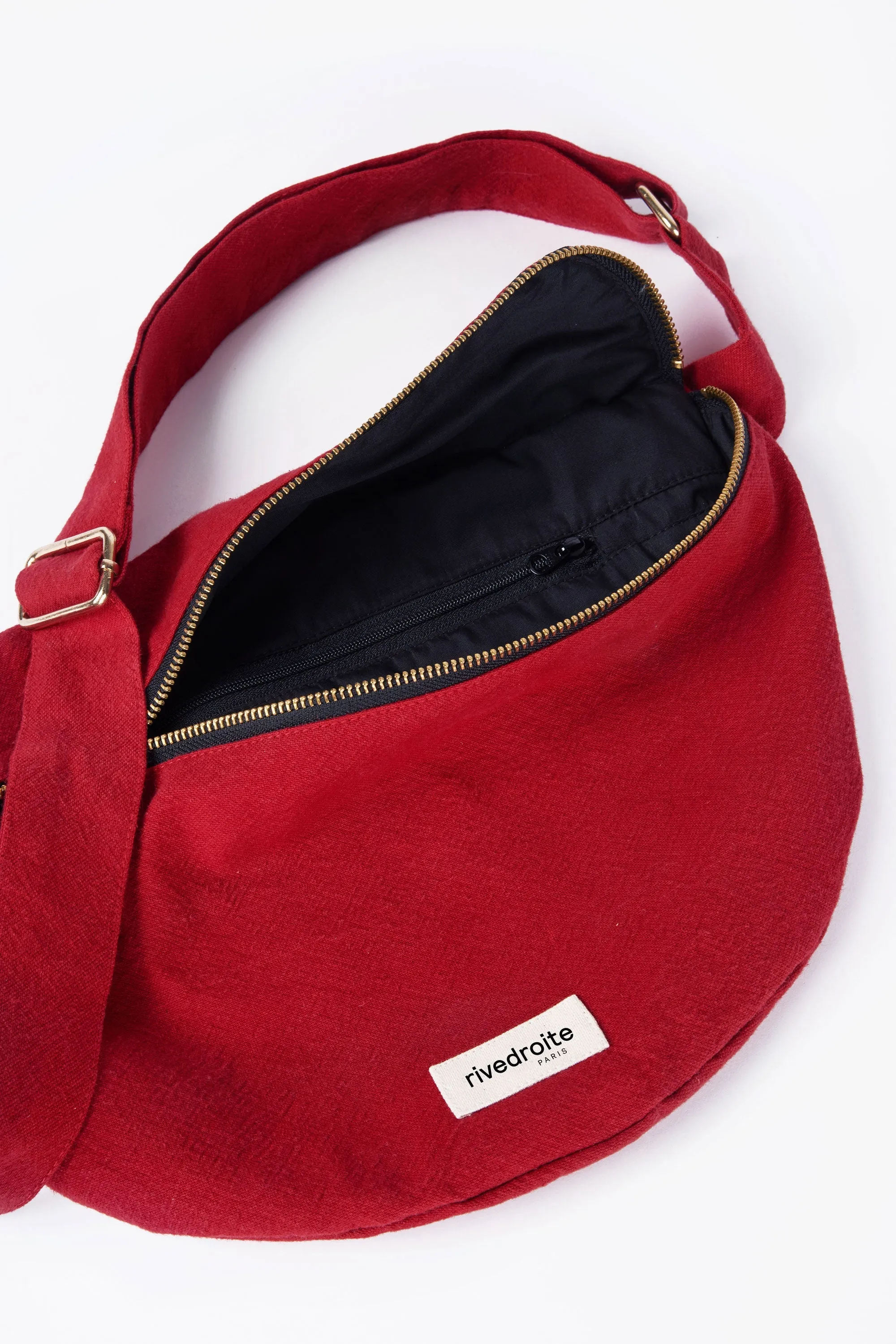 Custine XL the waist bag - Recycled cotton Vibrant Red