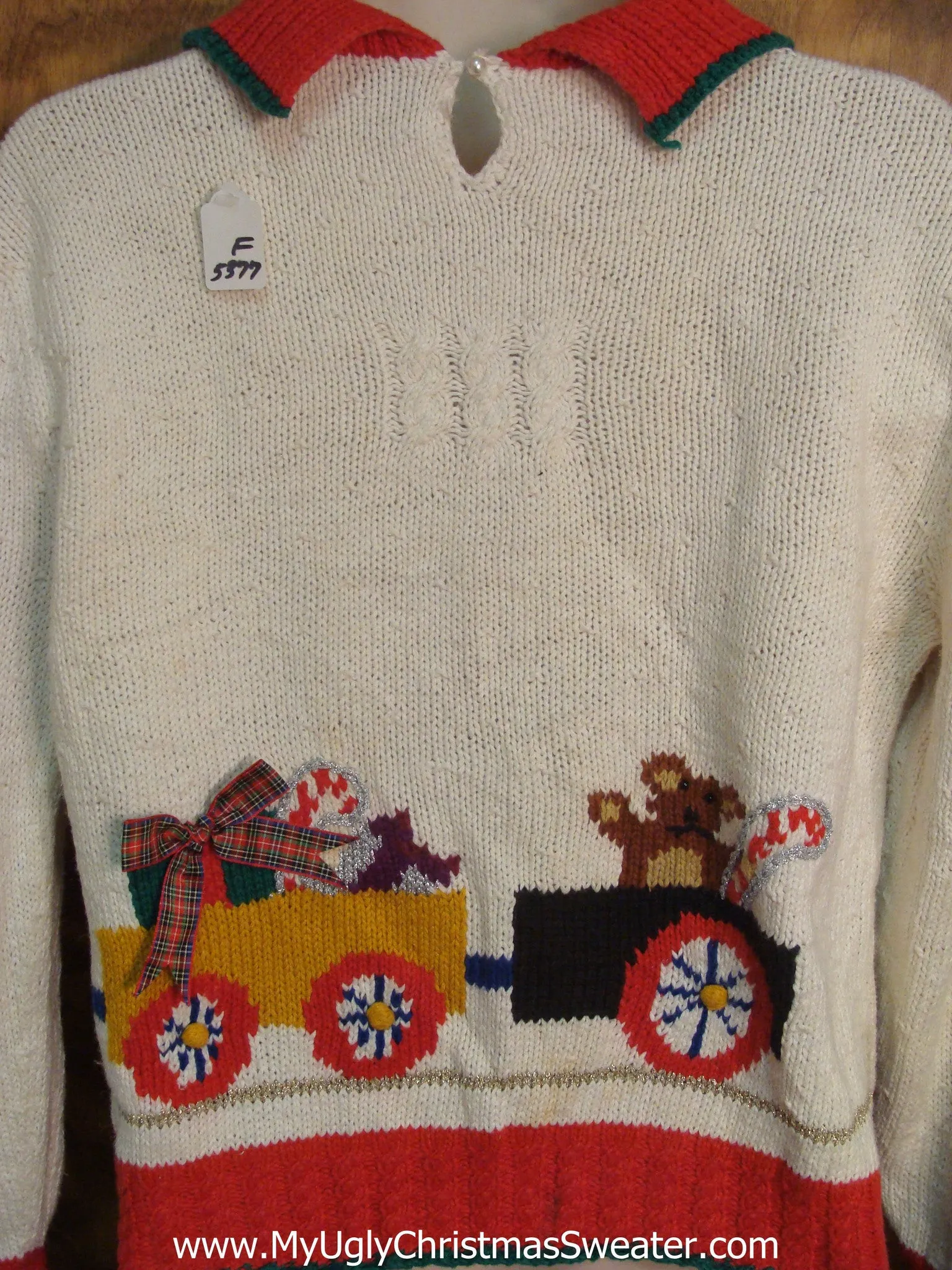 Cutest 80s Teddy Bear Tacky Christmas Sweater