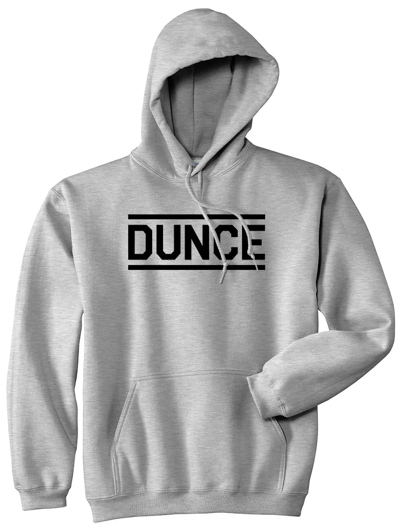 Dunce Funny Mens Pullover Hoodie