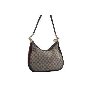 Gucci blue Guccissima print Attache hobo w Sherry stripe