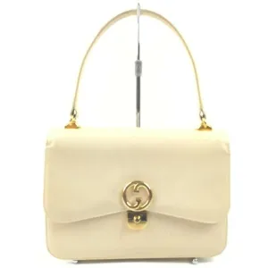 Gucci mod cream leather 1973 top handle bag