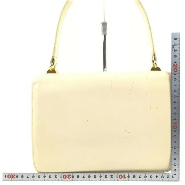 Gucci mod cream leather 1973 top handle bag