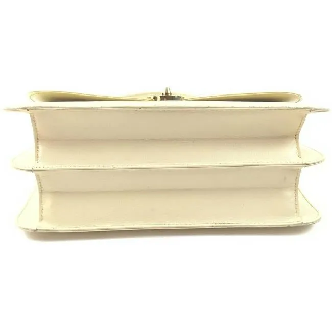 Gucci mod cream leather 1973 top handle bag