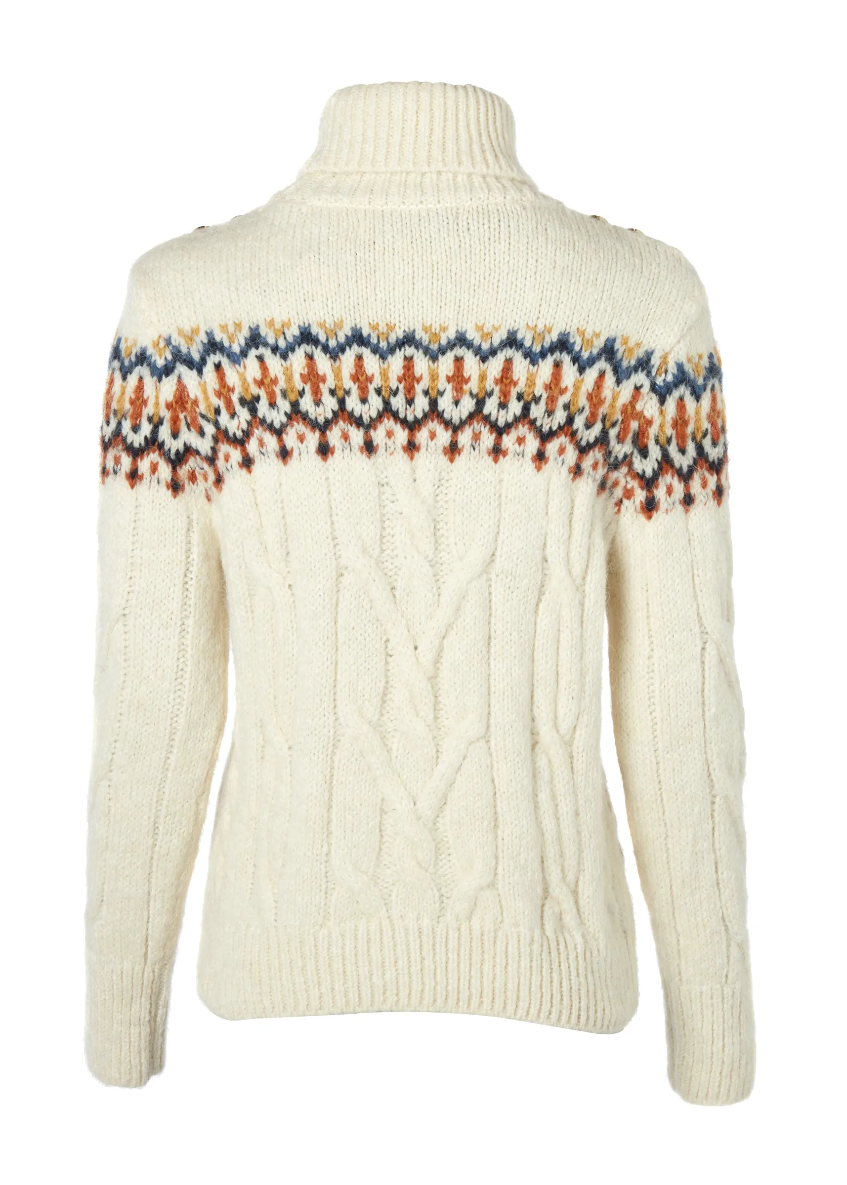 Heritage Cable Fairisle Knit (Cream)