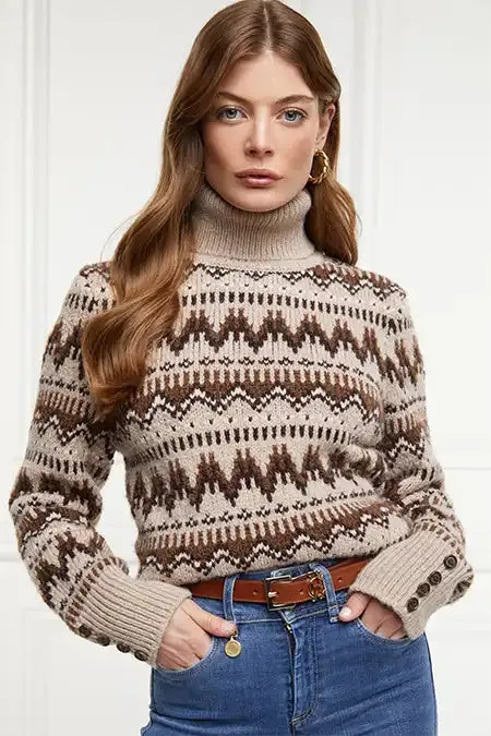 Heritage Fairisle Knit (Latte Fairisle)