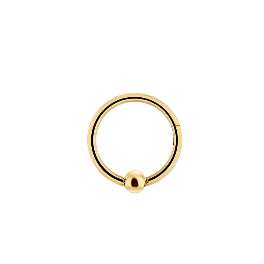 Iconic Ball Clicker Piercing Gold