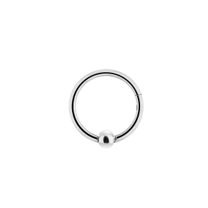 Iconic Ball Clicker Piercing Silber
