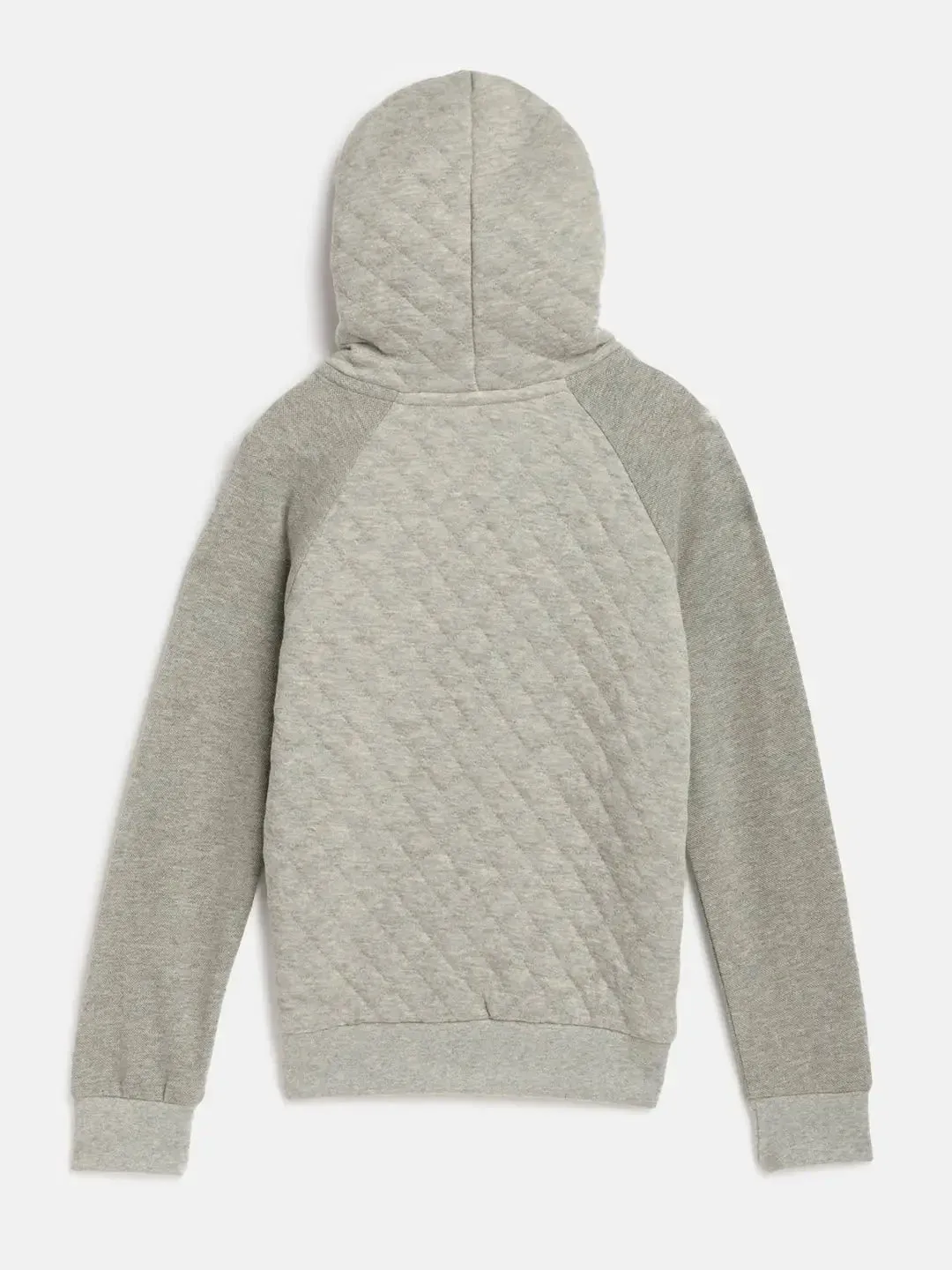Kids Grey Animal Bus Quilted Cotton hooded Jacket