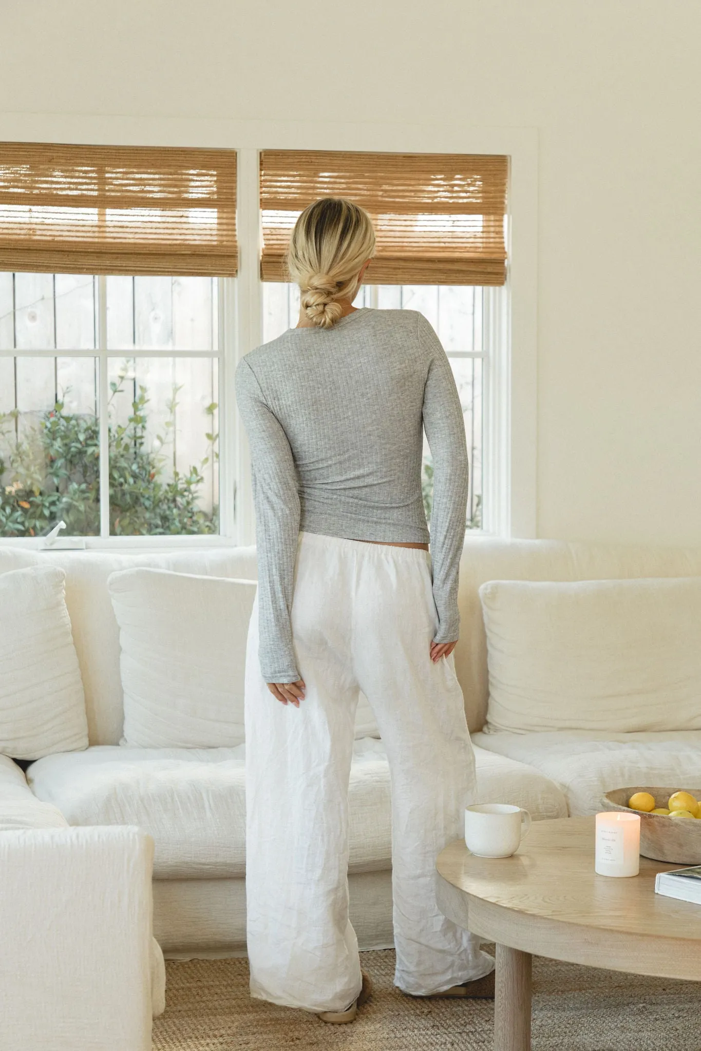 Laguna Layer Ribbed Long Sleeve Basic Top