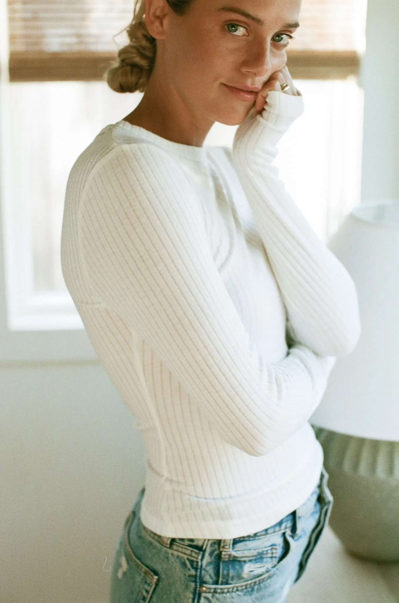 Laguna Layer Ribbed Long Sleeve Basic Top