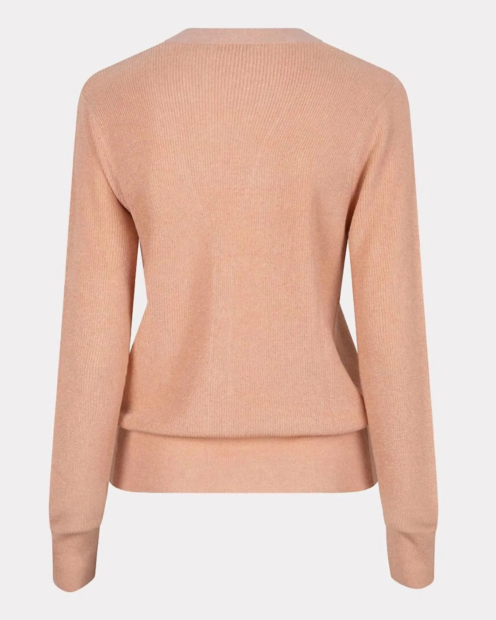Lurex Basic Cardigan in Peach | Peach