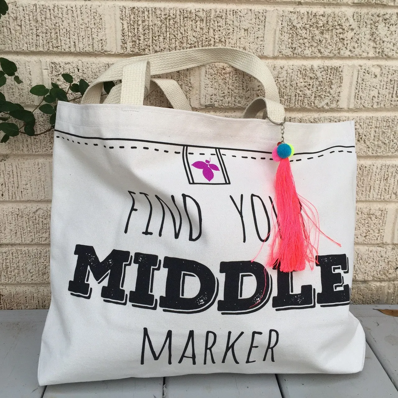 Middle Marker Shoulder Tote