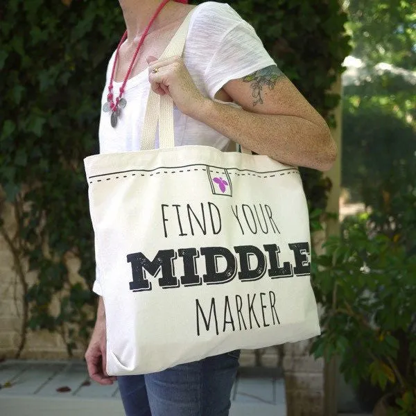 Middle Marker Shoulder Tote