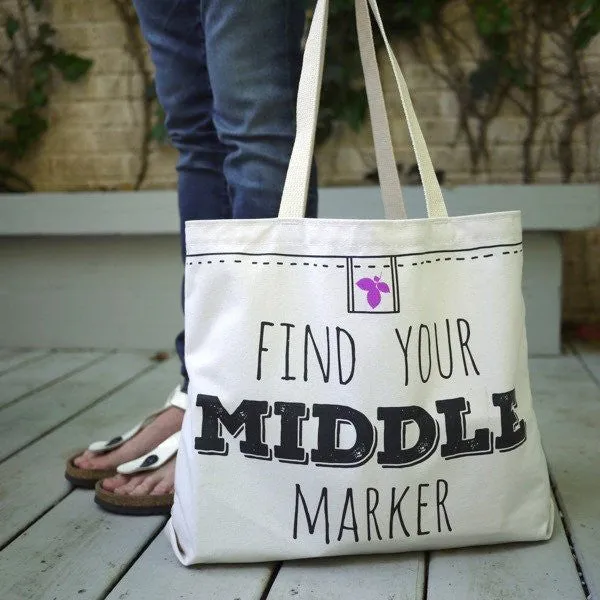 Middle Marker Shoulder Tote