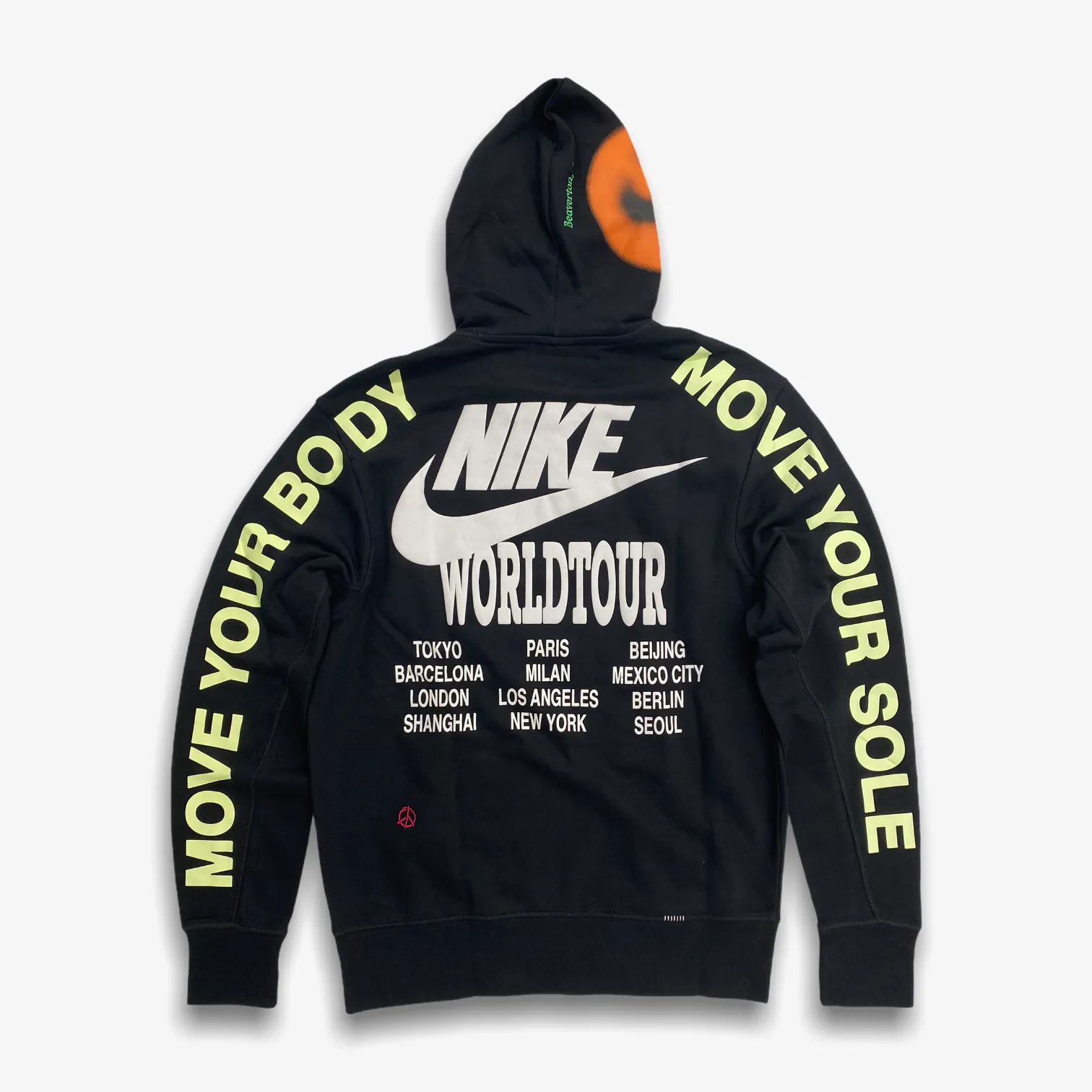 Nike Sportswear Pullover French Terry Hoodie Black White DA0931-010