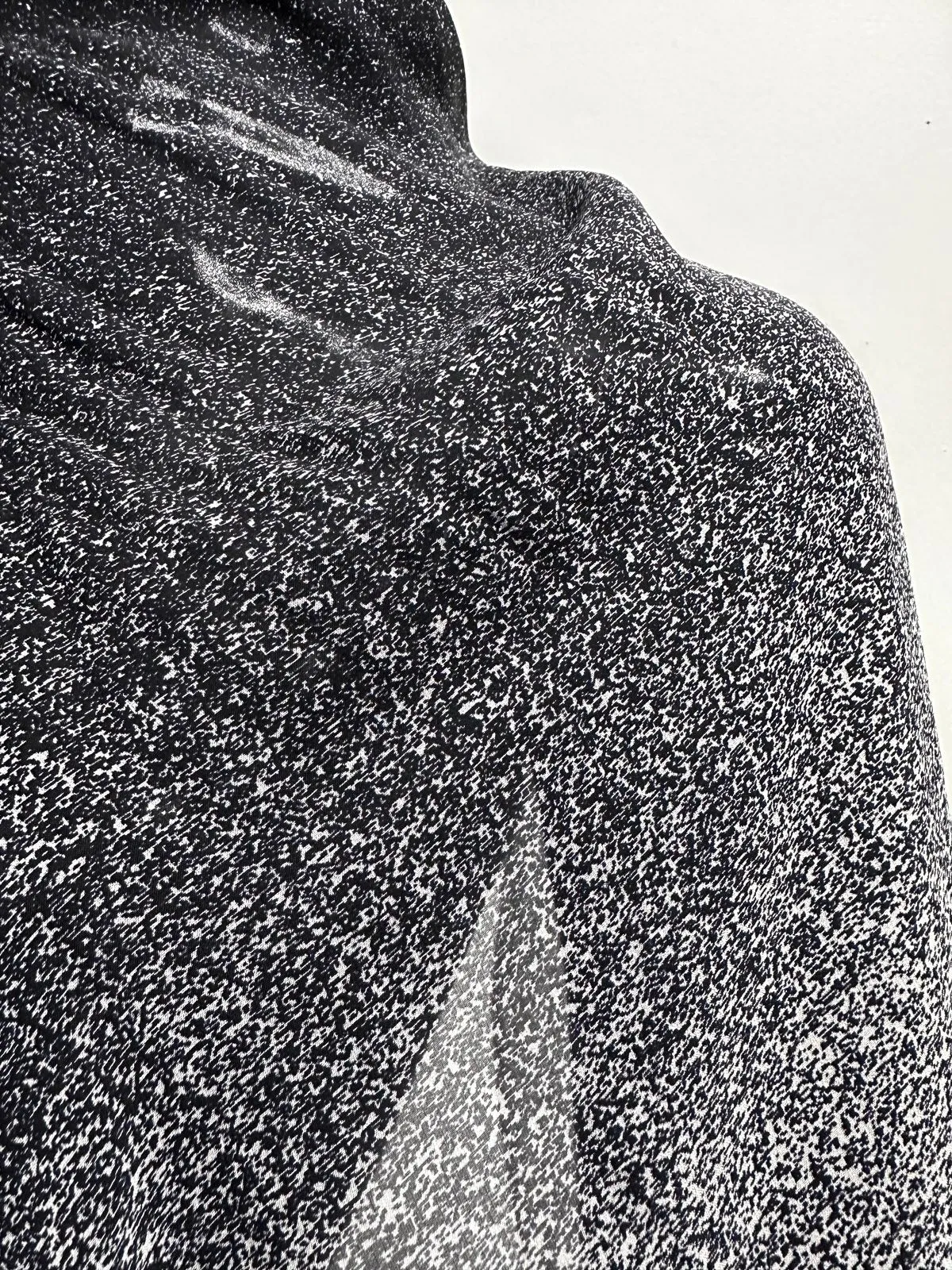 Per 1 3/4 Yard Panel Snowy Night Silk Georgette Print