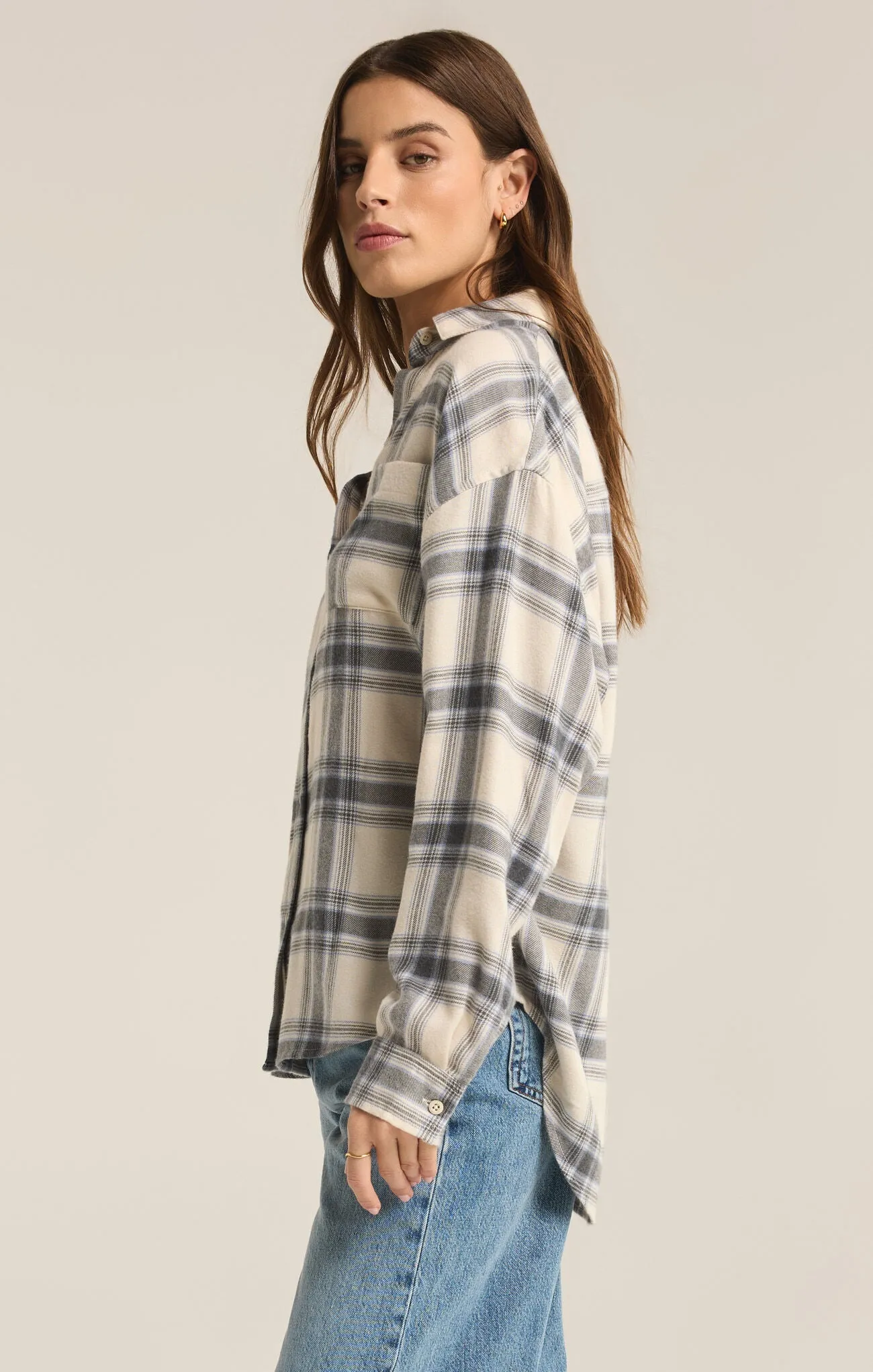 River Plaid Button Up