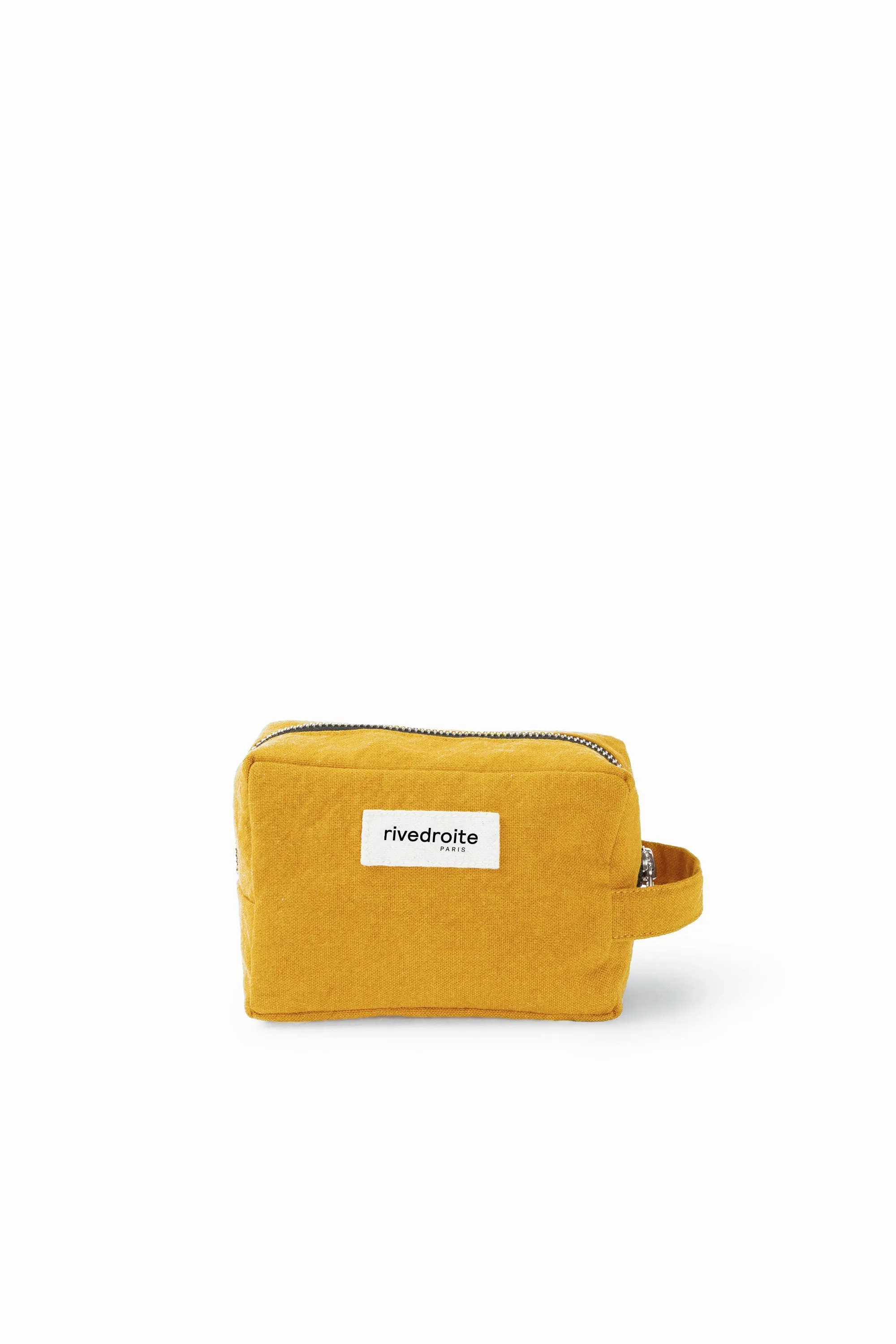 Tournelles the small pouch - Recycled cotton mustard