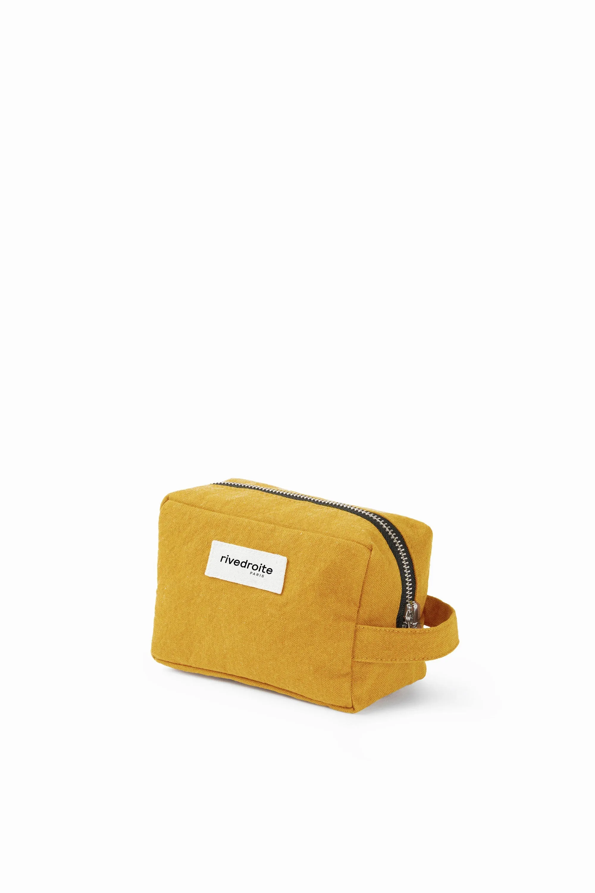 Tournelles the small pouch - Recycled cotton mustard