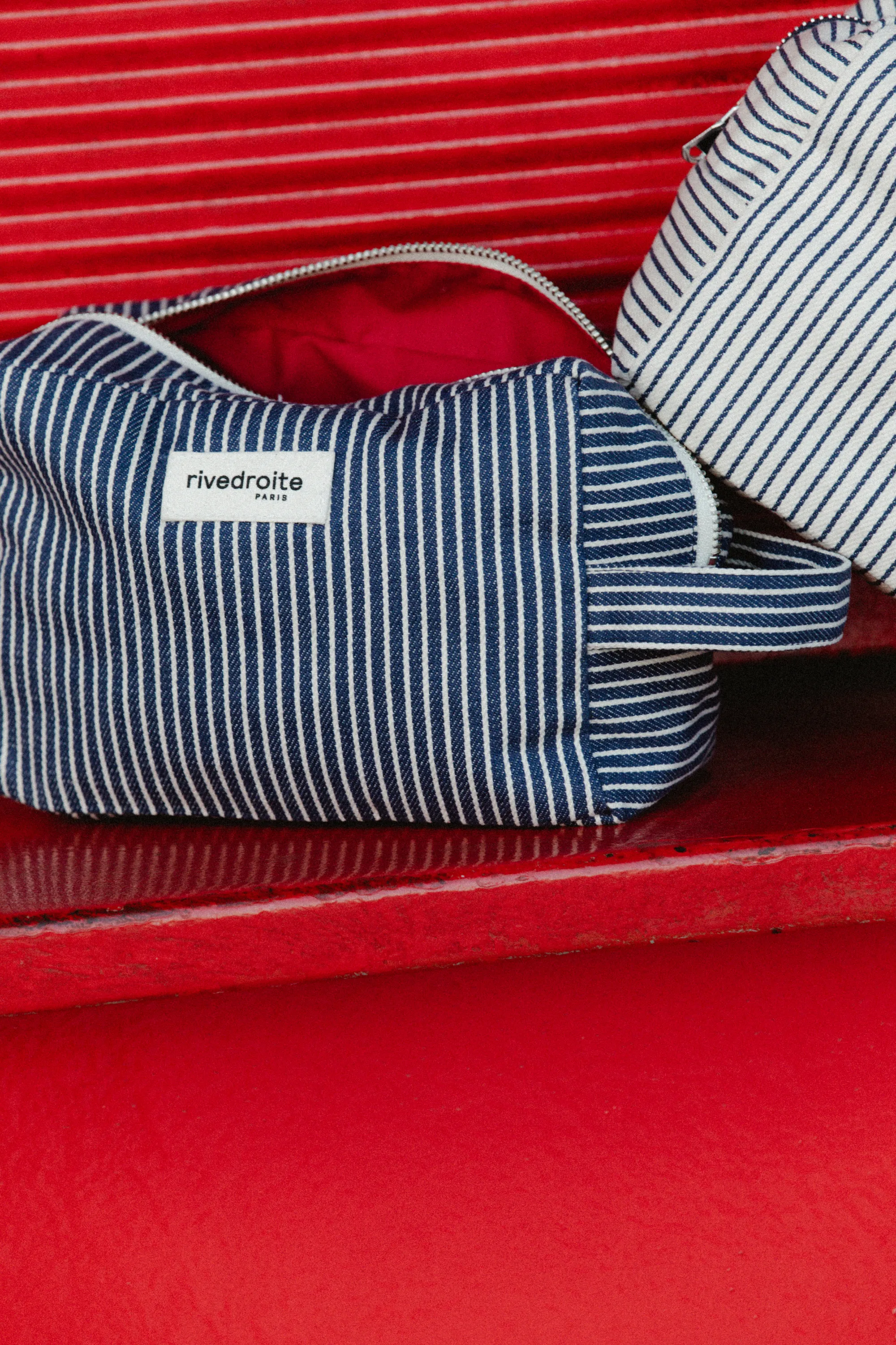 Tournelles the XL pouch - Recycled cotton Océan