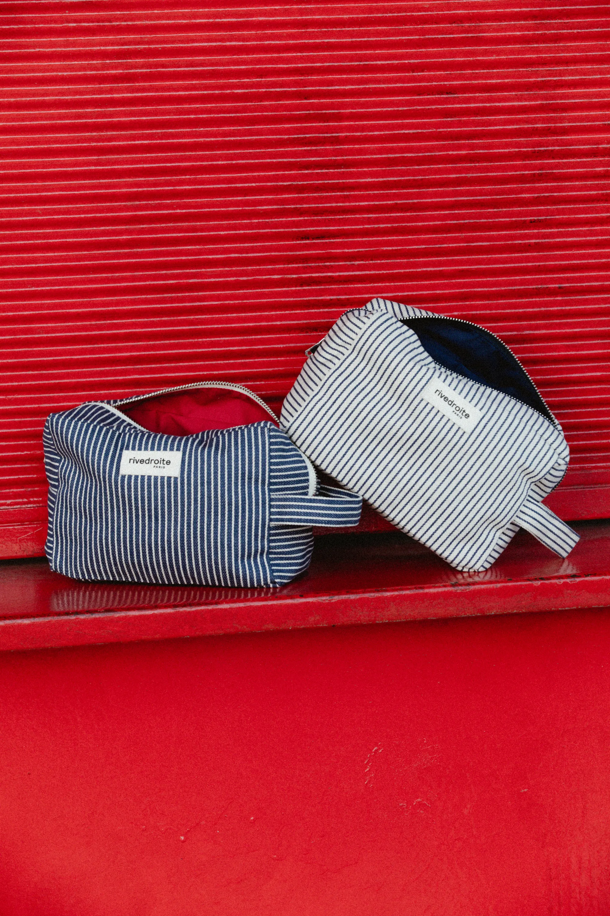 Tournelles the XL pouch - Recycled cotton Océan